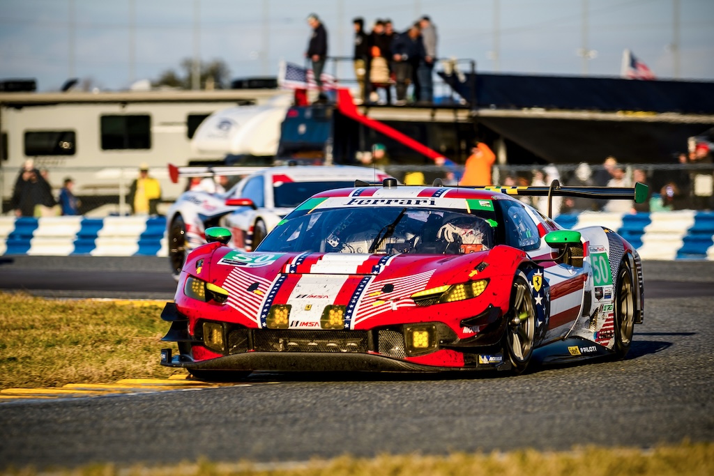 Conrad Laursen otte sekunder fra sejr på Daytona.
(Foto: Ferrari Media)